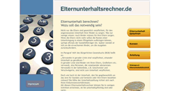 Desktop Screenshot of elternunterhaltsrechner.de