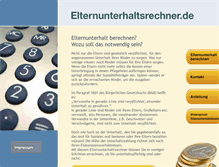Tablet Screenshot of elternunterhaltsrechner.de
